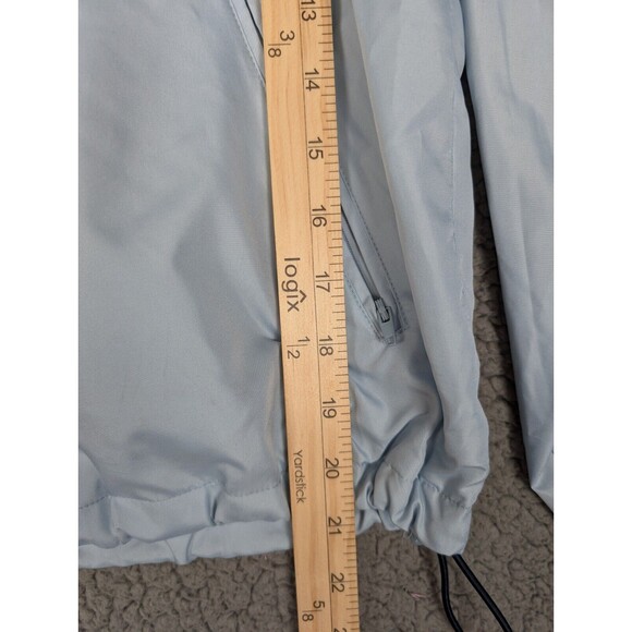 Fuda Sport Women's Blue Hooded Zip Up Lined Poly Cotton Jacket Color Block M - Picture 7 of 8